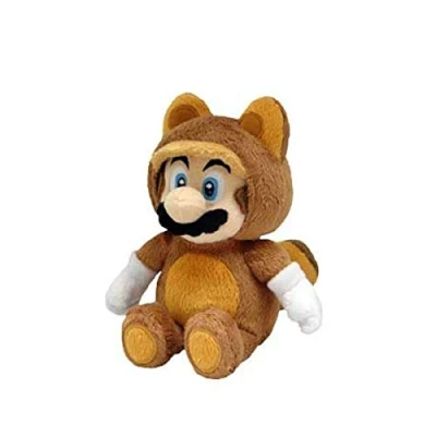 Image of Little Buddy Official Super Mario Plush Raccoon Tanooki Mario, 9 Inch