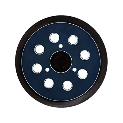 Image of 1 x SabreCut OSSCPM125MH 125mm Medium Hard 8 Hole Random Orbital Sander Hook &amp; Loop Backing Pad Compatible with Makita M9204 BO5030 BO5031 DBO180Z BO8041 DBO180RMJ BO5041 BO5010 BO5011 BO5012