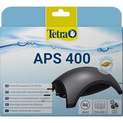 Image of Tetra APS400 Silent Aquarium Air Pump for 250 600 Litre Fish Tanks, Black ( Packaging May Vary )