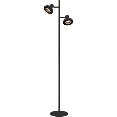Image of Sensas Modern Floor lamp 2xGU10 Black