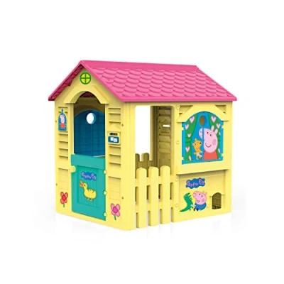 Image of Plein Air 89503 Peppa Pig Children&#039;s Outdoor House, Pink/Yellow/Green, One Size