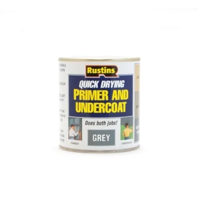 Image of Rustins GYPU500 500ml Quick Dry Primer Undercoat Grey