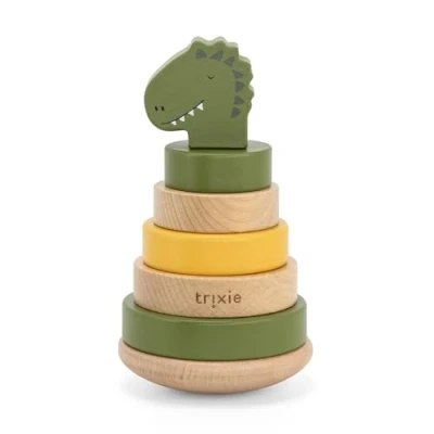 Image of Trixie Mr. Dino Stacking toy Baby FSC Certified Wood 12m+