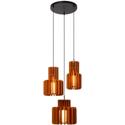 Image of Rollo Pendant light 3xE27 Terracotta