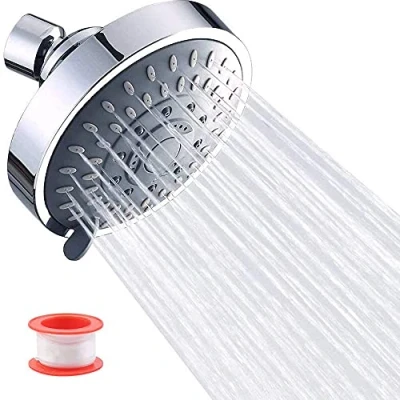 Image of Rainfall High Pressure Shower Head,High Fixed Head,Adjustable Swivel Head,Luxury Spa Showerhead,5 Spray Modes,Fixed Installation,Suitable for Home,Hotel,Bathroom