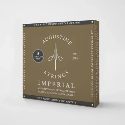 Image of Augustine classical guitar strings Imperial Red 3x set medium/medium
