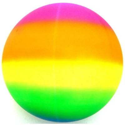 Image of MTS Giant Jumbo 18&quot; Neon Rainbow Rubber Playground Play Beach Sport Ball Football