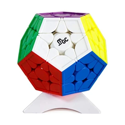 Image of OJIN Yongjun YJ MGC 3x3 Megaminx M Dodecahedron Cube Smooth Puzzle Special Toys with One Tripod(Multi Color)