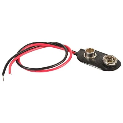 Image of Pro Power PP002027 Flexible Snap On PP3 Battery Connector, Pack of 5