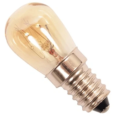 Image of SPARES2GO Screw In Light Bulb for Indesit Fridge Freezer (E14 10W SES)