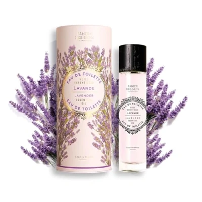 Image of Gift for Women Eau de Toilette Lavender Perfume Floral Fragrance Long Lasting, Natural Hair &amp; Body Vegan Friendly Parfum Made in France Panier des Sens 50ml