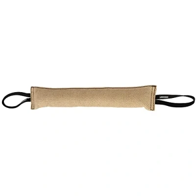 Image of DINGO GEAR Bite Tug with 2 Handles Reinforced for Dog Training and Fun 60 x 8 cm, Jute