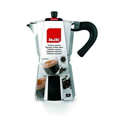 Image of IBILI Bahia Express Moka Pot 14 cups, 700 ml, aluminium, Metallic