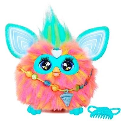 Image of Furby Coral Interactive Plush Toy English Version, 6 inch