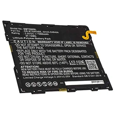 Image of subtel® Battery Replacement for Samsung SM T590 Galaxy Tab A 10.5 Wi Fi, T595 LTE EB BT595ABE, GH43 04840A Tablet PC Pad Substitute Power Pack 7300mAh Capacity
