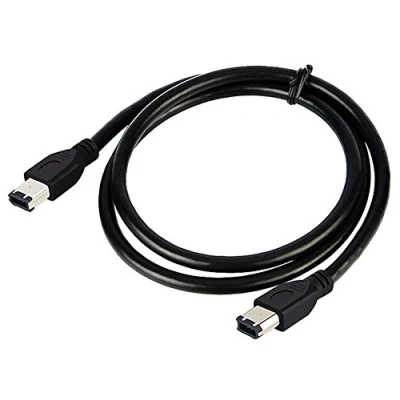 Image of zdyCGTime 3.3 FT 6 Pin to Firewire DV iLink Male IEEE 1394 Cable,Compatible with PC,FireWire,SUN,Sony and all 1394b peripherals.(Black)