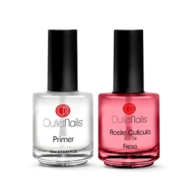 Image of Primer Pack 15 ml + 1 Cuticle Oil for Nails/Acrylic Nails/Acid Free/Primer Acrylic Nails/Primer Sculpted Nails