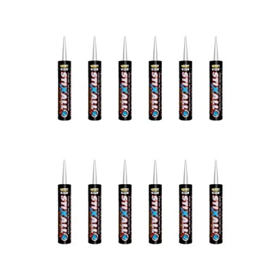 Image of 12 x Clear Everbuild Stixall MS Polymer Grab Sealant Adhesive 290ml by