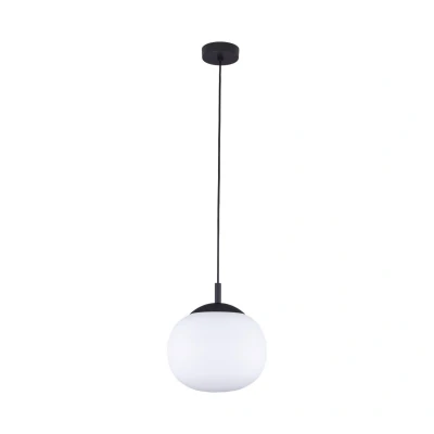 Image of TK Lighting Vibe pendant light, opal white glass, Ø 25 cm
