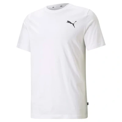 Image of puma Mens Small Logo Tee, White cat, XL EU