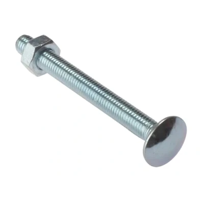 Image of Carriage Bolt &amp; Nut ZP M8 x 40mm Bag 10