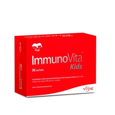 Image of Vitae ImmunoVita Kids 30 sachets Activate Children&#039;s Defenses Strong Immune System Yeast Betaglucans, Vitamin D3, B6 and Zinc