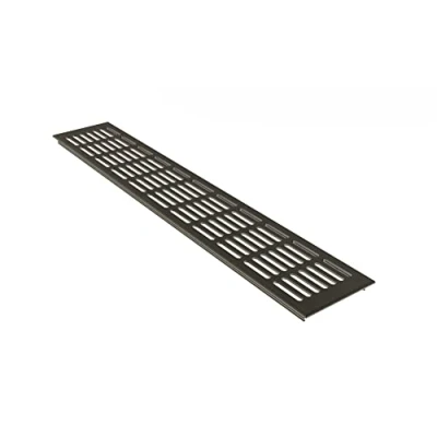 Image of Ventilation Grille Plate / Screen 100 x 1000 mm Aluminium Anodised Brown