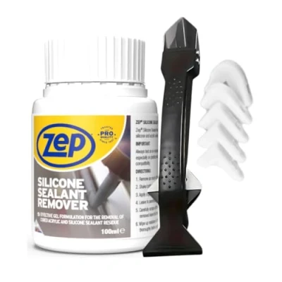 Image of Zep Silicone Sealant Remover &amp; Tool Bathroom Finishing Solvent
