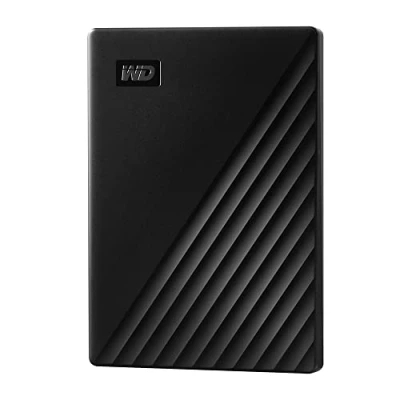 Image of WD 1TB My Passport portable external storage, hard drive, USB 3.0, HDD with software for device management, backup and password protection, works PC, Xbox &amp;Playstation, Black