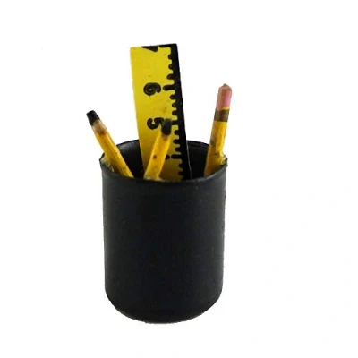 Image of Melody Jane Dolls House Pens Pencils in Pot Miniature Office Study School Desk Accessory