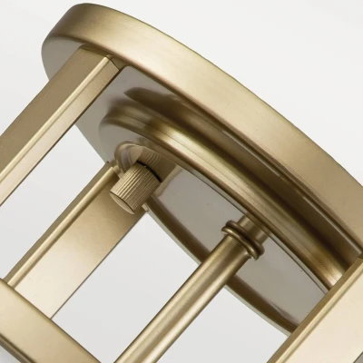 Image of Fusion 3 Light Cylindrical Ceiling Light, Painted Natural Brass