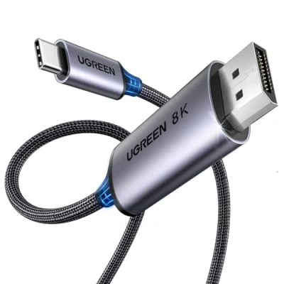 Image of UGREEN Bidirectional USB C to Displayport 1.4 Cable 2M, [8K@60Hz, 4K@240Hz, 2K@240Hz], with HDR, VRR &amp; ALLM, Compatible MacBook, Mac Mini, XPS, Surface, iPhone 15