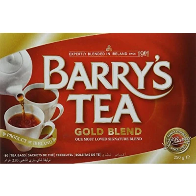 Image of Barry&#039;s Gold Blended Tea Bags/ Red Label, 80 Bags, 250 g (Pack of 3)