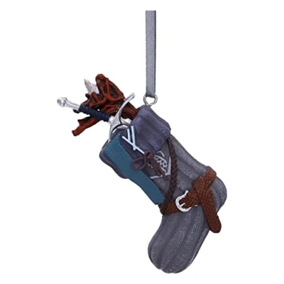 Image of Nemesis Now Lord of the Rings Gandalf Stocking Hanging Ornament 7.8cm, Resin, Officially Licensed Ornament, Cast in Finest Hand Painted