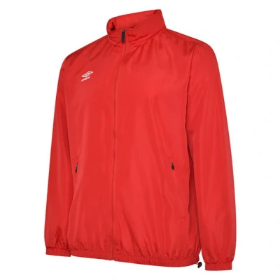 Image of Umbro Boys Childrens/Kids Club Essential Jacket (Vermillion) Multicolour Size 13Y