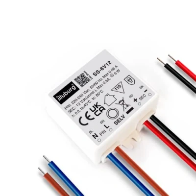 Image of illuburg LED Driver 12V 6W Flickerfree for Strip G4 MR11 GU5.3 MR16 Power Supply Transformer