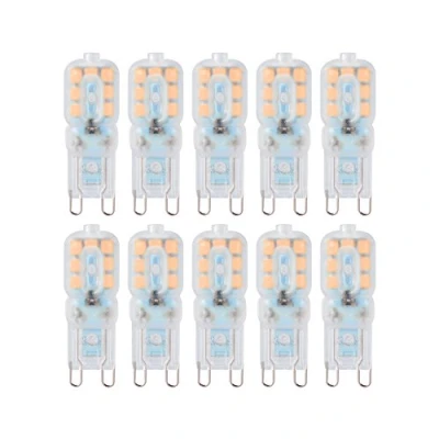 Image of 10PCS G9 Bi Pin Base LED Light Bulb 2835 SMD, 5W Halogen Replacement Bulb, AC220V 240V Dimmable Energy Saving Lamp Warm White