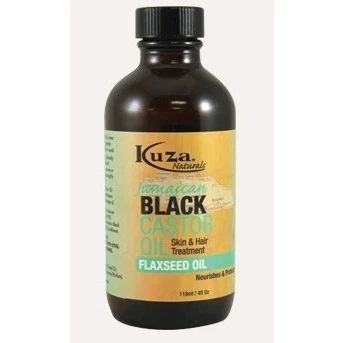 Image of Kuza Jamaican Black Castor Oil with Flaxseed Skin &amp; Hair Treatment 118ml