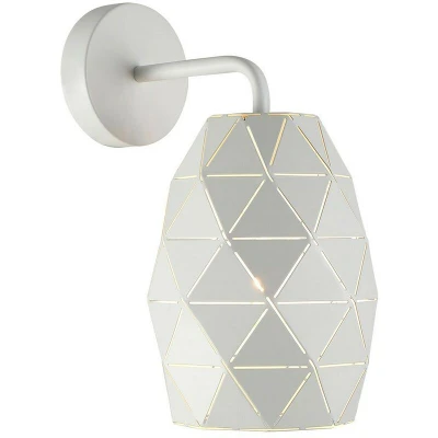 Image of Italux Lighting Modern Dome Wall Lamp White 1 Light, E27