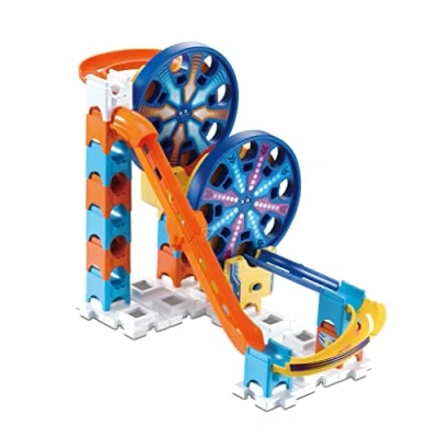 Image of VTech Marble Rush Fun Fair Set, Construction Toys for Kids, 5 Marbles and 26 Building Pieces, Electronic Track Set Boys &amp; Girls, Colour Coded Toy with Sound, 4 Years +, English Version