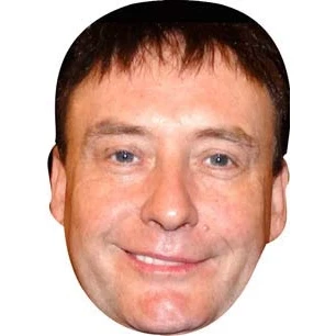 Image of FoxyPrinting Jimmy White Snooker Celebrity Cardboard Party Face Mask Fancy Dress