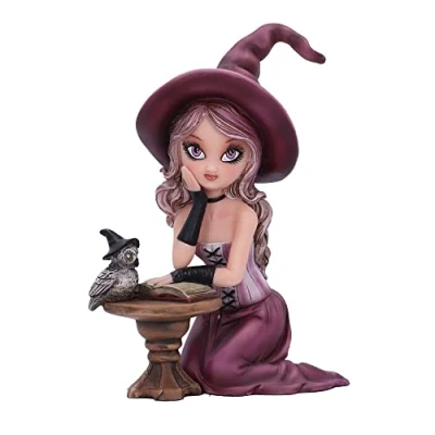 Image of Nemesis Now Agatha Witch Figurine, Purple, 15cm