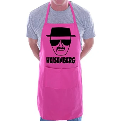 Image of Heisenberg Breaking Bad BBQ Cooking Funny Novelty Apron Pink
