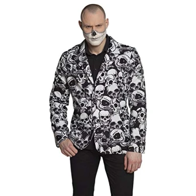 Image of Boland 79133 Skulls Jacket Black/White, M/L
