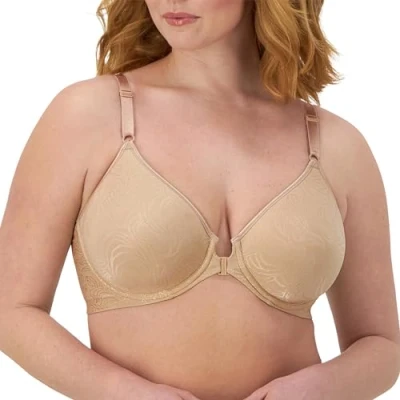 Image of Bali Women&#039;s Underwire Shaping, Comfort Revolution T Shirt, Front Close Bra, Opaque, Nude, 36B