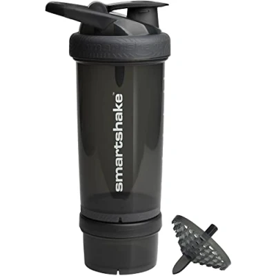 Image of Smartshake Revie Protein Shaker Bottle 750 ml Leakproof Gym Drink for Shakes BPA Free Powder Cup Men &amp; Women Black