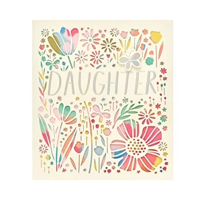 Image of UK Greetings Birthday Card for Daughter Intricate Design