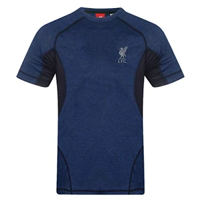 Image of Liverpool FC Official Gift Boys Poly T Shirt Royal Blue 6 7 Years