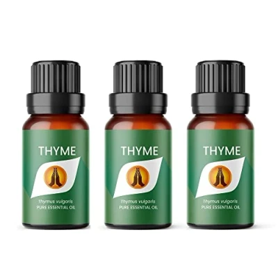 Image of Aroma Energy Thyme Essential Oil 30ml (3 x 10ml Bottles) 100% Pure &amp; Natural