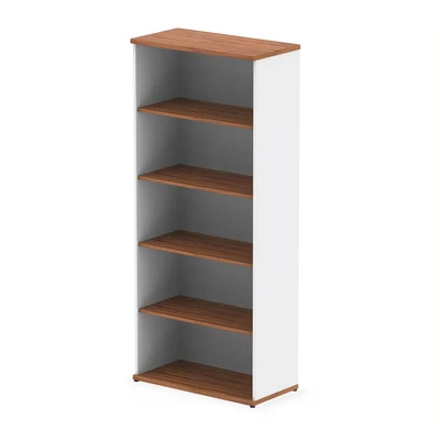 Image of Impulse 2000mm Bookcase Walnut and White